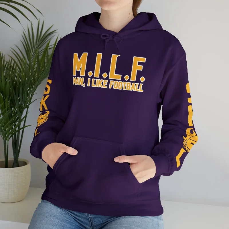 Unisex Heavy Blend™ Hooded Sweatshirt - M.I.L.F. + Original (Sleeves)