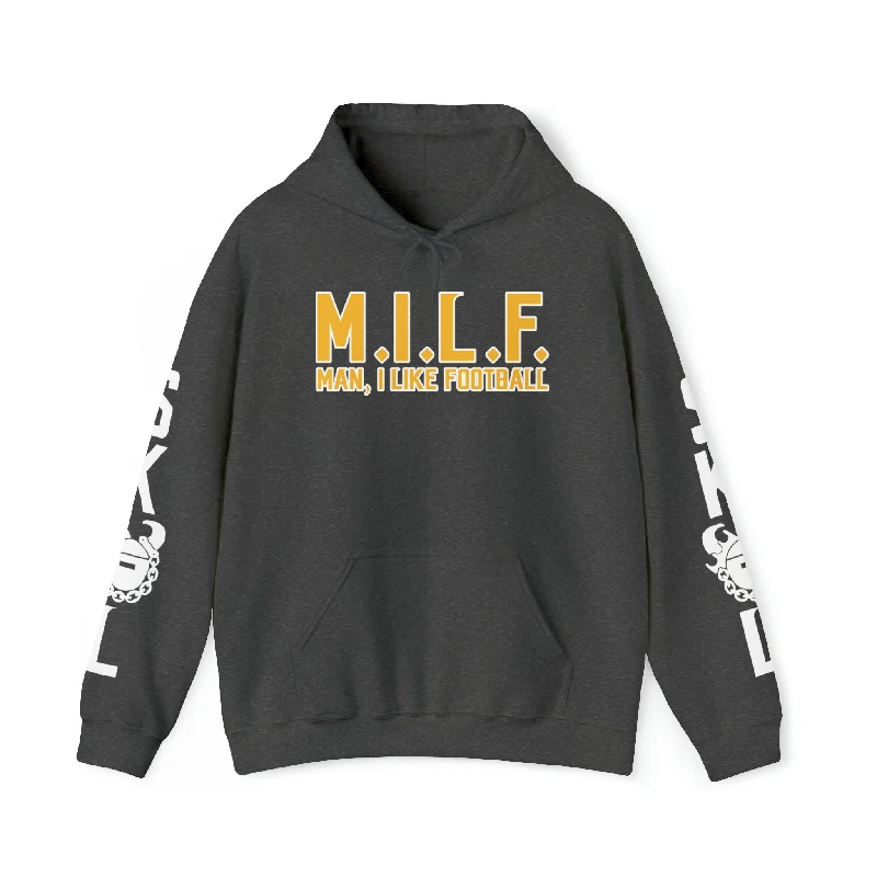 Unisex Heavy Blend™ Hooded Sweatshirt - M.I.L.F. + Original (Sleeves)