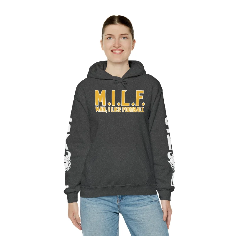 Unisex Heavy Blend™ Hooded Sweatshirt - M.I.L.F. + Original (Sleeves)