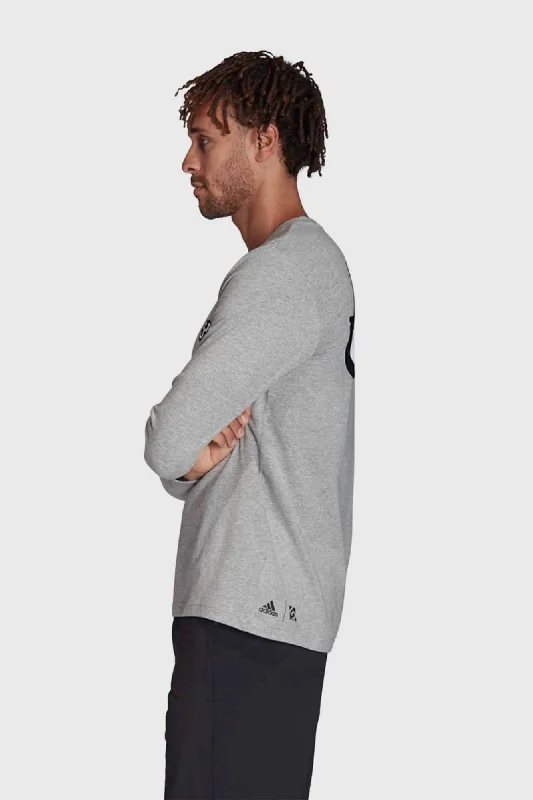 Adidas Five Ten GFX LS Tee - Grey Heather