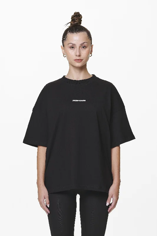 Arendal Logo Heavy Oversized Tee Black