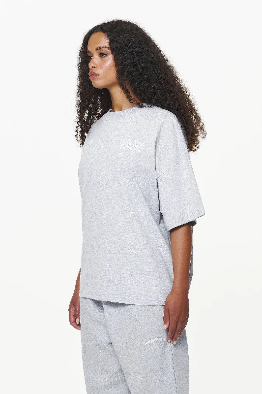 Cadogan Heavy Oversized Tee Grey Melange