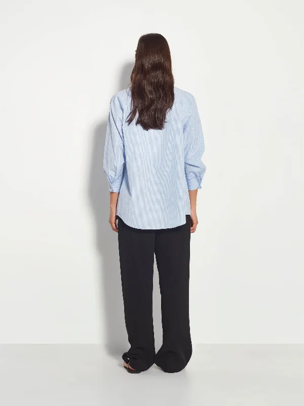 Elara Shirt (Ticking Stripe) Ice Stripe