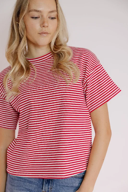 Emerson Tee in Red/White