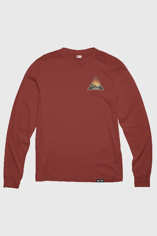 Etnies Moonrise Long Sleeve Tee - Burgundy