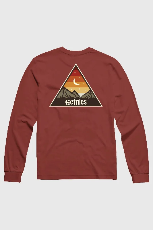 Etnies Moonrise Long Sleeve Tee - Burgundy