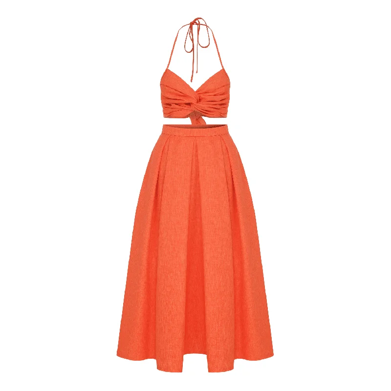 June Top in Spicy Orange