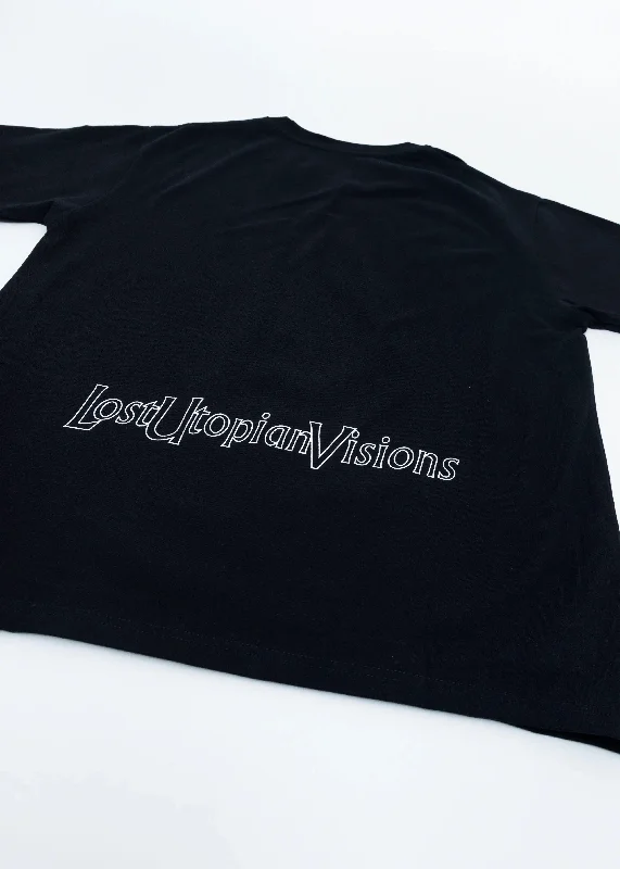 Lost Utopian Visions LUV Outline Logo SS Tee - Black