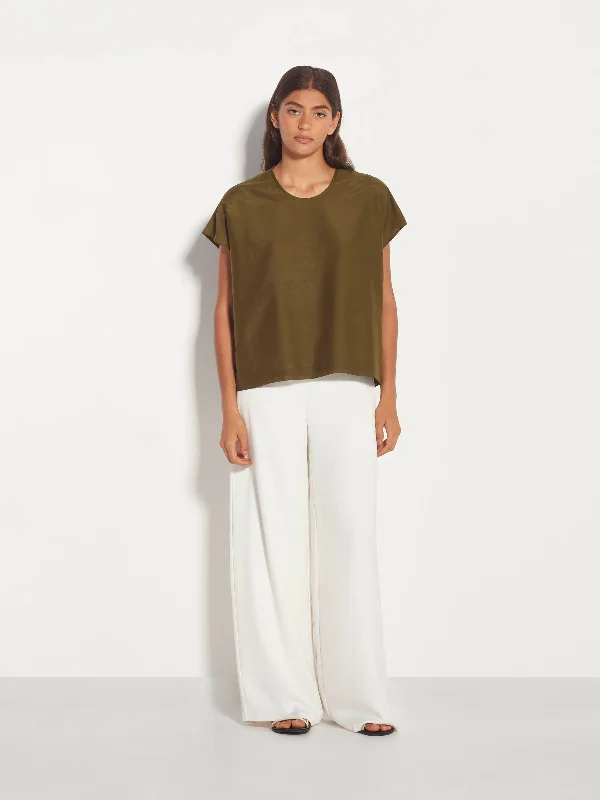 Mira Blouse (Cotton Silk) Caper