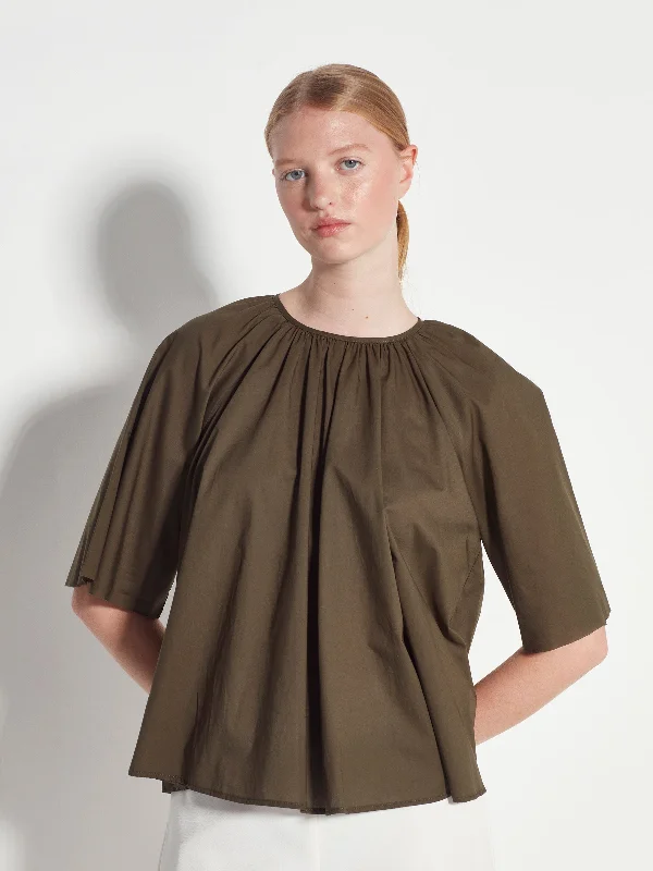 Odette Blouse (Liberty Lawn) Khaki