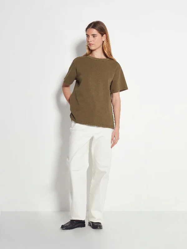 Relaxed T (Heavy Cotton Knit) Army Green