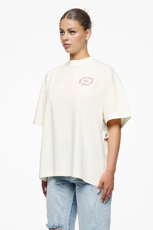 Roma Heavy Oversized Tee Vintage Washed Unbleached