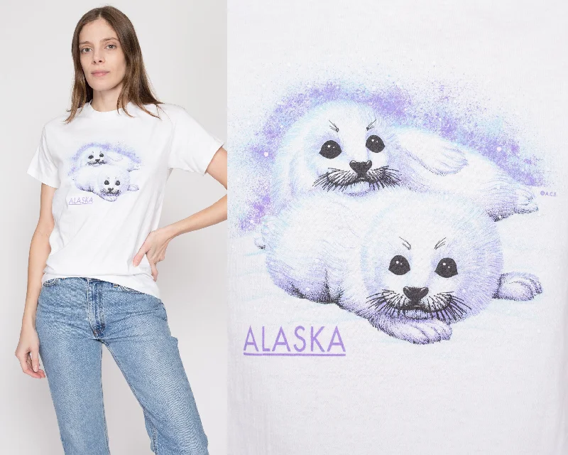 XS 90s Alaska Baby Seal T Shirt