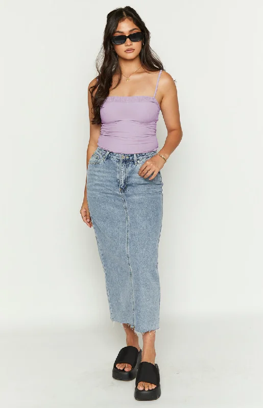 Felix Purple Mesh Cami Top