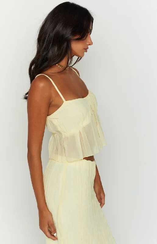 The Moment Yellow Cami Top