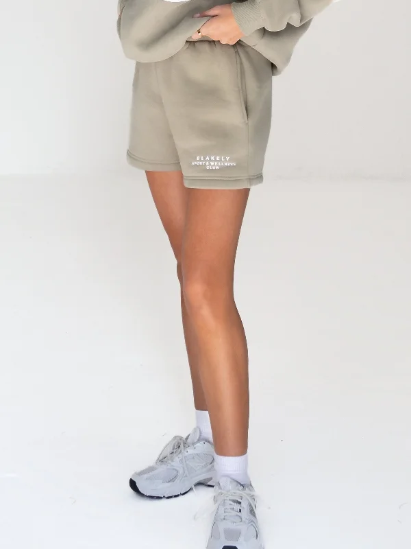 Serena Jogger Shorts - Olive