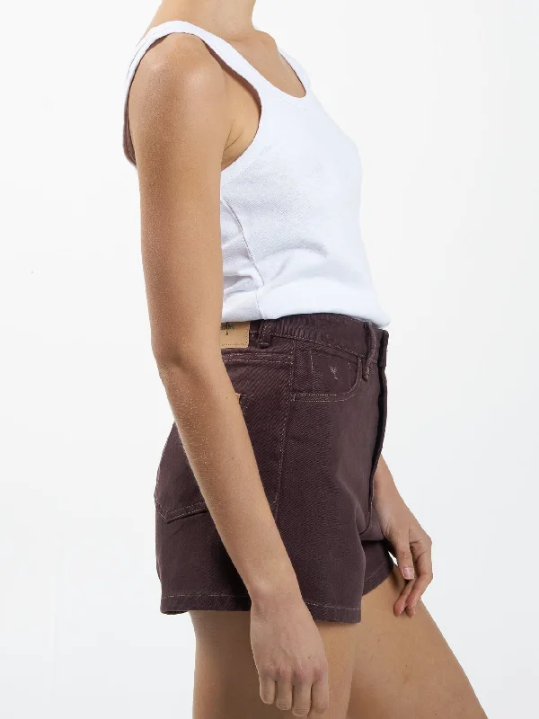 Erica Short - Clean Hem - Chocolate Plum