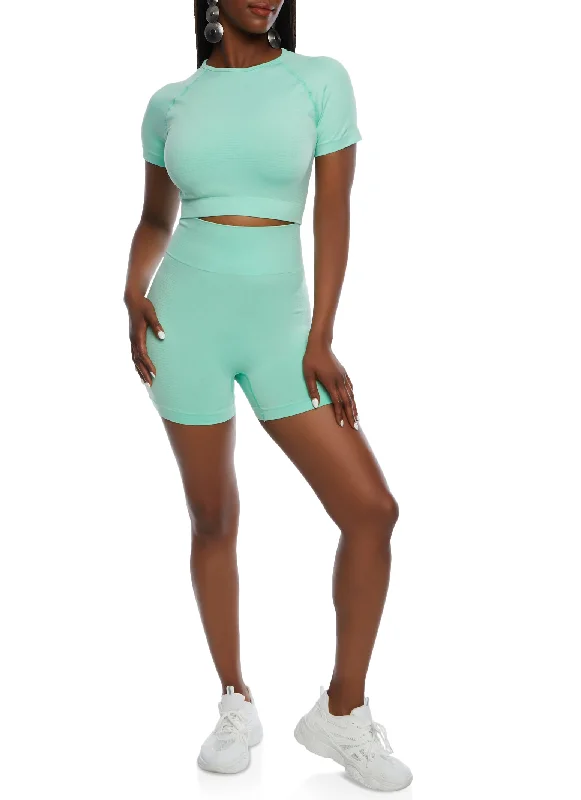 Seamless High Waisted Biker Shorts