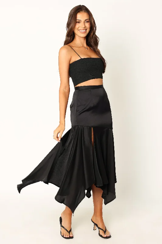 Jair Midi Skirt - Black