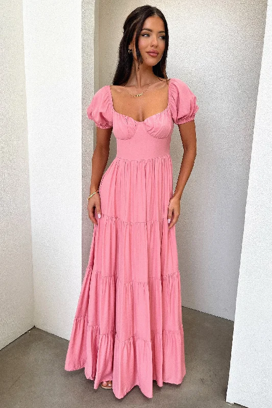 Levona Maxi Dress - Rose